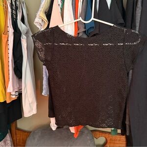 Elegant Black Lace Top